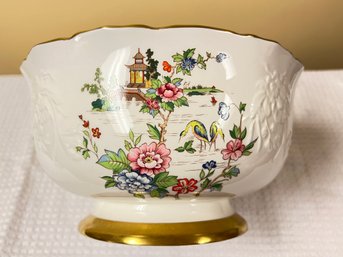 Crown Staffordshire Center Bowl, 'PAGODA', The Colors Are So Vibrant!