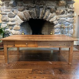 A Reclaimed Wood Pine Coffee Table