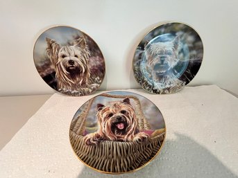 3 Danbury Mint Collector Plates, With The Cutest Faces!