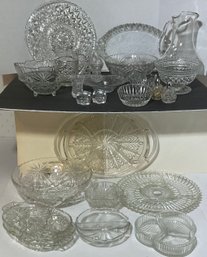 Crystal & Glass Large Grouping, 25 Pieces