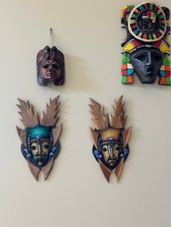 Group Of Interesting Carved Masks