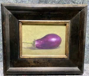 Oil Painting On Masonite Panel Michelle Garro Berenjena Eggplant 2010