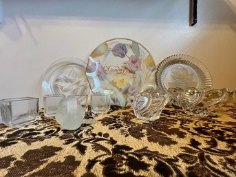 Sasachi, Mikasa, And Clear Glass Lot Of Generous Tableware