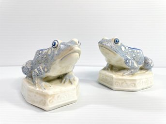 Porcelain Decorative Frogs