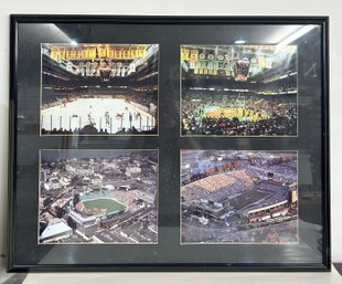 Framed Boston Sports Photo Collage