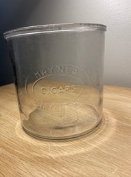 Vintage HAYNER CIGARS Glass Jar