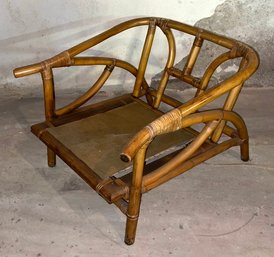 Mid Century Bamboo Lounge Chair Frame BOHO Style