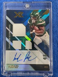 2020 Panini XR La'Mical Perine Rookie Patch Auto Card #236 Numbered 14/49