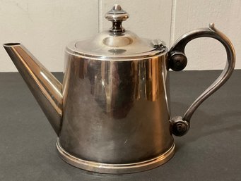 R & M Silver Plated Charming Tea Pot, Tea Strainer Inside