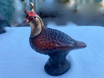 Vintage AVON Bottle- Quail Decanter - Wild Country After Shave