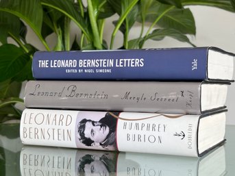 3 Leonard Bernstein Hardcover Books, Two First Edition