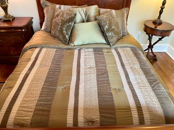 Custom Full/Queen Bed Linens & Coordinating Throw Pillows