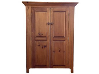 Versatile Pine Cabinet/storage Unit With 3 Stationary Shelves. Interior Shelf Measurements In Description