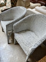 5 Vintage Palacek Wicker Chairs