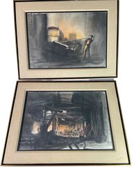 Two Watercolour Paintings By Florentine Artist Luciano Guarnieri