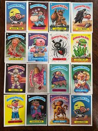 1986 Garbage Pail Kids Sticker Card Lot  All 16 Cards In Picture Are Included In This Lot.  Excel. Cond. Cards