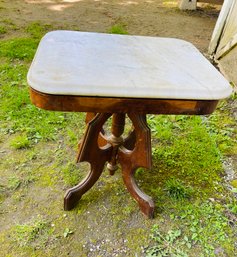 Small Marble Top Accent Table