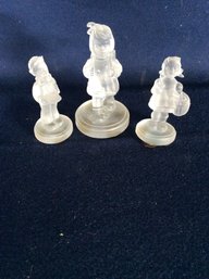 Goebel Frosted Glass Figurines