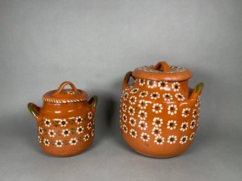 Hand Painted Ceramic Clay Pots
