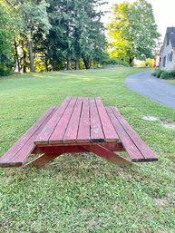 Vintage Wood Picnic Table