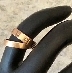 Pair Of Vintage Gold Child Size Rings