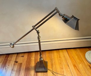 Adjustable Brushed Bronze Desk Lamp