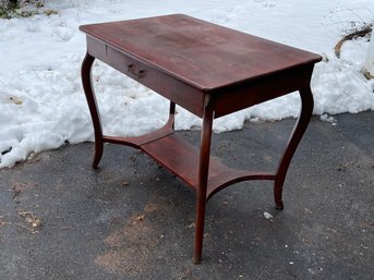 An Antique Solid Wood Desk