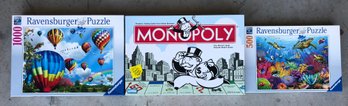 Puzzles And Monopoly Game