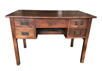 Circa 1900 Arts & Crafts Signed Gustav Stickley Oak Desk