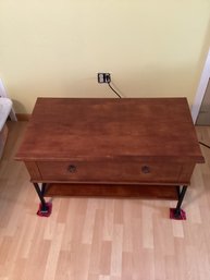 Wooden Table With Drawwooden Shelf