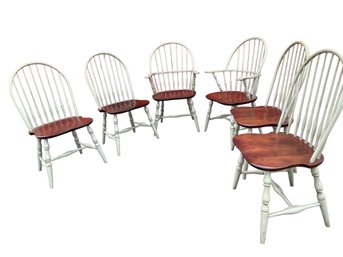 Set Of 6 Canadian Made , Quality Windsor Chairs.