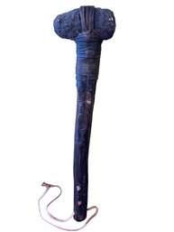 Primitive Hand Made Hatchet/hammer.  13.5' Tall
