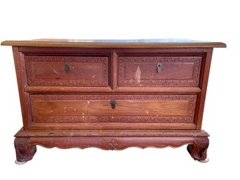 Antique Low Chest Of Drawer/ End Table.