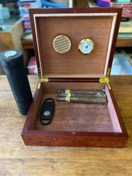 2 Travel Humidors W/ Accessories