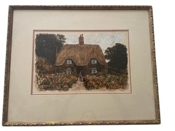 New Forest Cottage, Hampshire UK  Watercolor