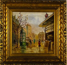 European Street Scene II Hand Painted Tile