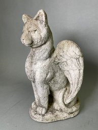 A Guardian Cat Concrete Statue