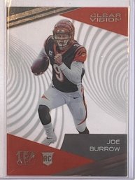 2020 Panini Chronicles Clear Vision Joe Burrow Rookie Card #CV-1