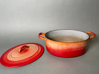 A Vintage Lidded Cast Iron Dish