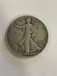 1 - 1939 Walking Liberty Silver Half Dollar