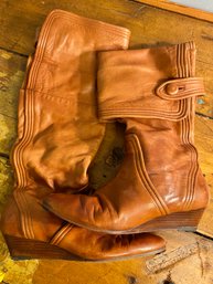 Vintage Leather FRYE Fold Down Boots -9.5