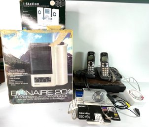 Mixed Vintage Electronics - Sony Cybershot  DSCWX9- Logitech- Bionaire - Panasonic