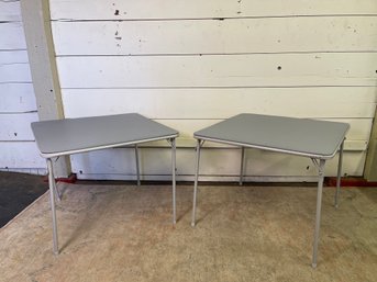 Two Vintage Folding Tables, Sunlight Corp