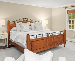 Ethan Allen Country Crossings King Size Bed - Mattress/ Boxspring Optional