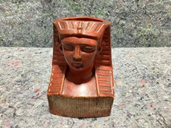Egyptian Revival 19th Century Match Holder With Striker