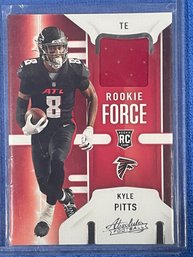 2021 Panini Absolute Rookie Force Kyle Pitts Rookie Patch Card #RF-KPI