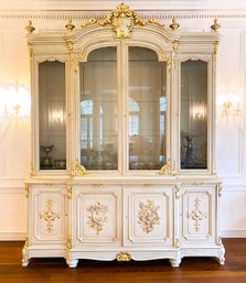 Fabulous French Gilt Estate Display & Storage Cabinet