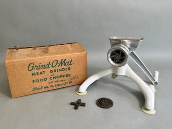 A Vintage Grind O Mat Meat Grinder