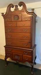 Antique Mahogany High-Boy Chippendale Design American Circa 1790 43x24x90'