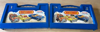 Hot Wheels And Matchbox Diecast Cars And Two Matchbox Cases